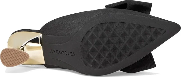 Aerosoles Juju High Women's Heels Black Fabric : 6.5 B - Medium, Leather/Rubber - Image 3