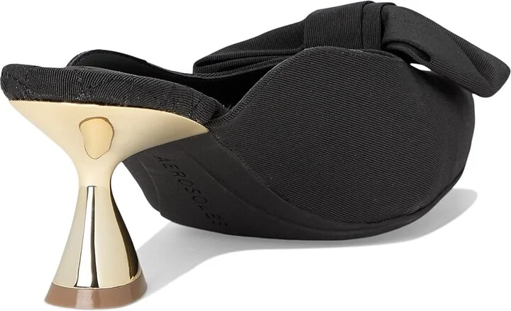 Aerosoles Juju High Women's Heels Black Fabric : 6.5 B - Medium, Leather/Rubber - Image 4