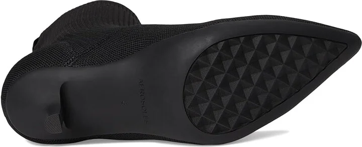 Aerosoles Lanita Women's Boots Black Knit Fabric : 9 B - Medium, Rubber/Synthetic - Image 3