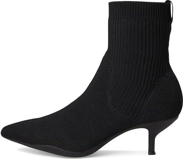 Aerosoles Lanita Women's Boots Black Knit Fabric : 9 B - Medium, Rubber/Synthetic - Image 6