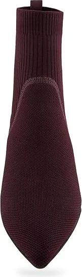 Aerosoles Lanita Women's Boots Deep Aubergine Knit Fabric : 6 B - Medium, Rubber/Synthetic - Image 2