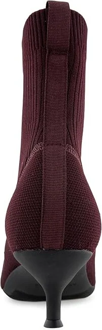 Aerosoles Lanita Women's Boots Deep Aubergine Knit Fabric : 6 B - Medium, Rubber/Synthetic - Image 4
