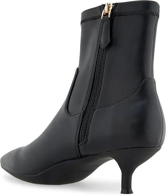 Aerosoles Lasko Women's Boots Black Stretch Faux Leather : 6.5 B - Medium - Image 4