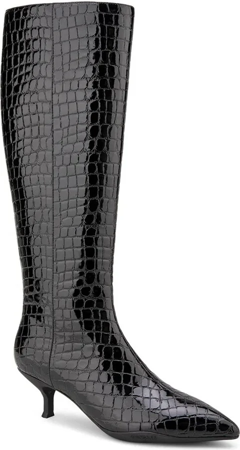 Black Croc Print