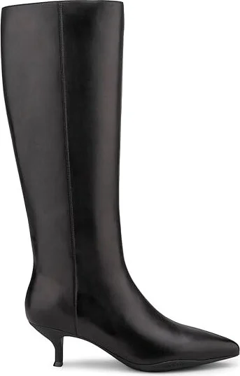 Aerosoles Loano Women's Boots Black Leather : 7.5 B - Medium, Leather/Rubber/Suede - Image 5