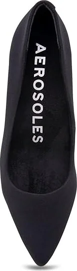 Aerosoles Ludlow High Women's Heels Black Stretch : 5 M, Textile - Image 2