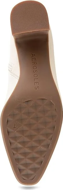 Aerosoles Magnus Logo Women's Boots Eggnog Leather : 8 B - Medium - Image 3