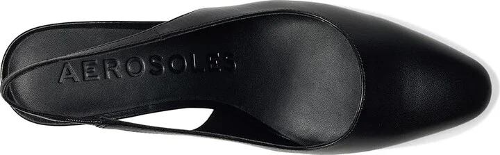 Aerosoles Mags High Women's Heels Black Leather : 5.5 M - Image 2