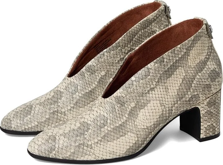 Aerosoles Maud High Women's Heels Roccia Snake Print Embossed Leather : 11 B - Medium
