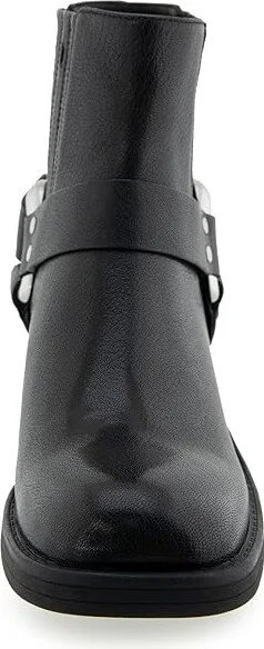 Aerosoles Maxx Women's Boots Black Two Tone Waxy Leather : 8 B - Medium - Image 4