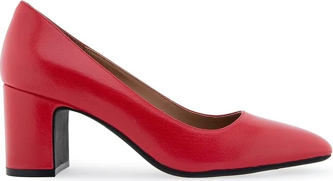 Aerosoles Minetta High Women's Heels Racing Red Leather : 11 C - Wide - Image 4