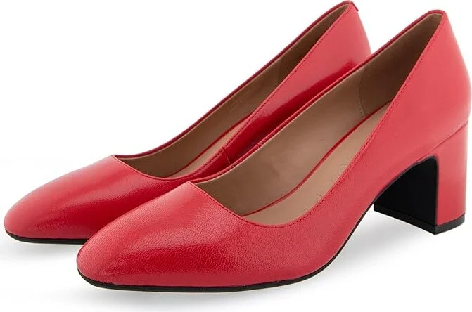Aerosoles Minetta High Women's Heels Racing Red Leather : 11 C - Wide