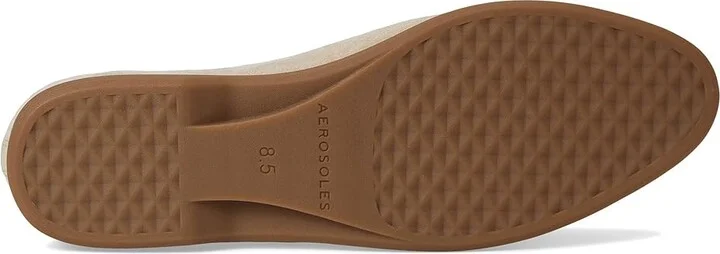 Aerosoles Novia Women's Flat Shoes Stone Suede : 9 B - Medium, Leather - Image 3