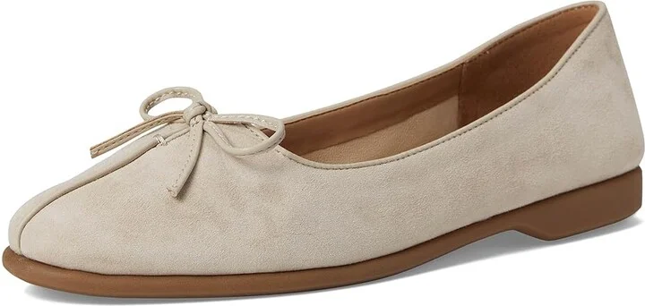 Aerosoles Novia Women's Flat Shoes Stone Suede : 9 B - Medium, Leather - Image 5
