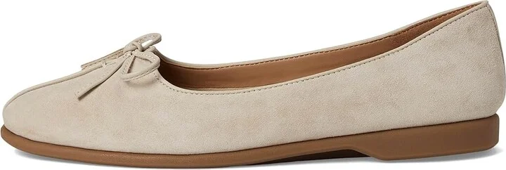 Aerosoles Novia Women's Flat Shoes Stone Suede : 9 B - Medium, Leather - Image 6
