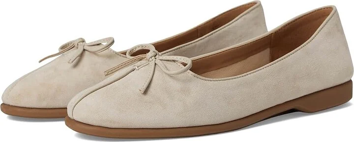 Aerosoles Novia Women's Flat Shoes Stone Suede : 9 B - Medium, Leather