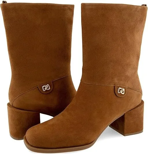 Aerosoles Oro Women's Boots Tobacco Suede : 10 B - Medium, Leather/Rubber/Suede