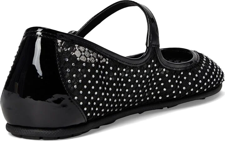 Aerosoles Peggy Women's Flat Shoes Crystal/Black Mesh Fabric : 7.5 B - Medium - Image 4