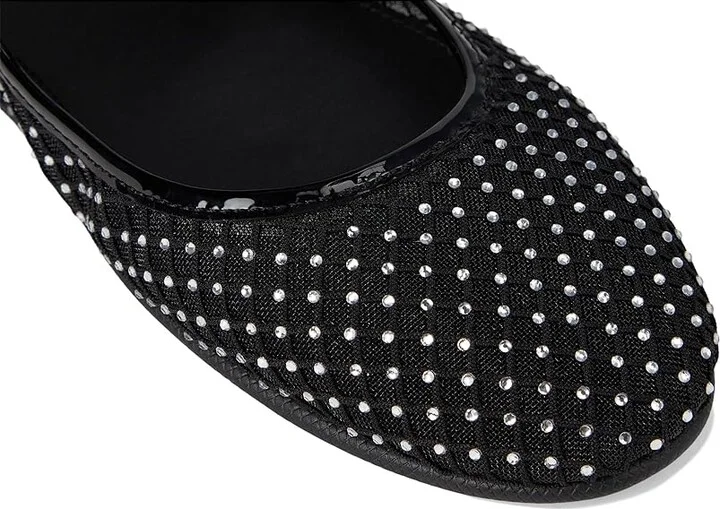 Aerosoles Peggy Women's Flat Shoes Crystal/Black Mesh Fabric : 7.5 B - Medium - Image 7