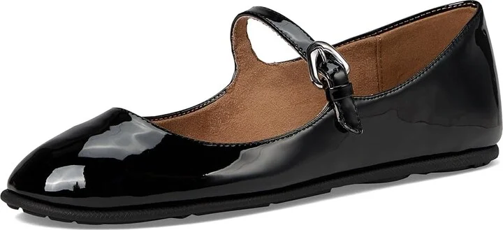 Aerosoles Perry Women's Flat Shoes Black Patent PU : 9 B - Medium, Leather - Image 5