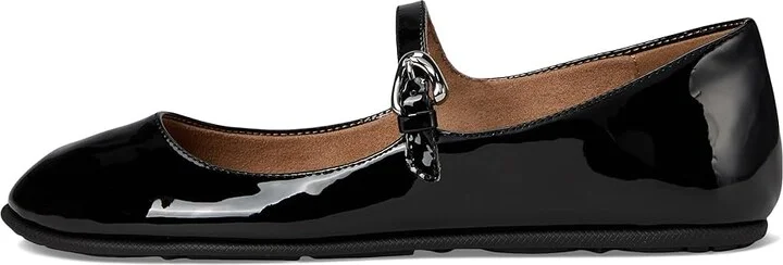 Aerosoles Perry Women's Flat Shoes Black Patent PU : 9 B - Medium, Leather - Image 6