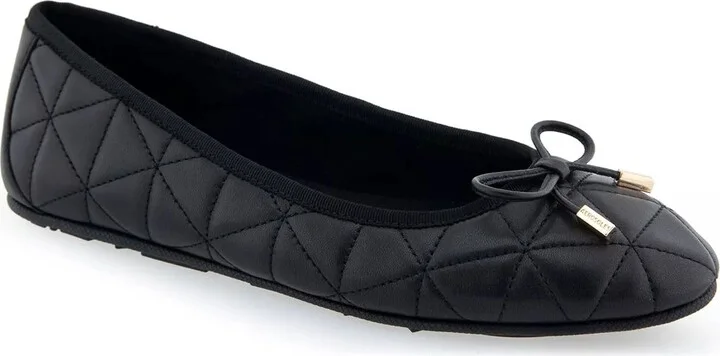 Black Quilted Leather