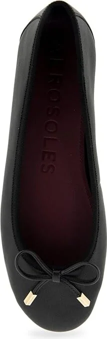 Aerosoles Pia Women's Flat Shoes Black Leather : 5 M - Image 2