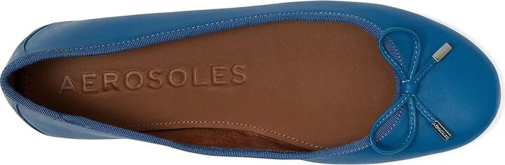 Aerosoles Pia Women's Flat Shoes Indigo Leather : 9 M - Image 2