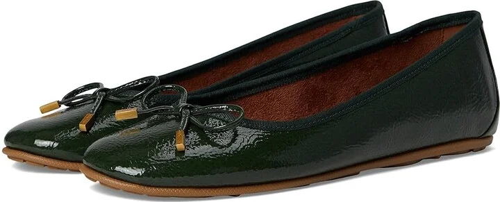 Fir Green Patent Crinkled Faux Leather