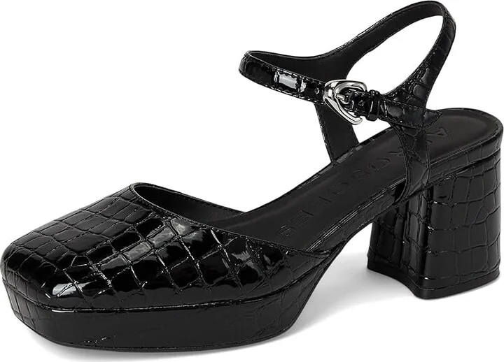 Aerosoles Soir High Women's Heels Black Croco Faux Leather : 8.5 M - Image 5