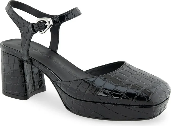 Black Croc Print