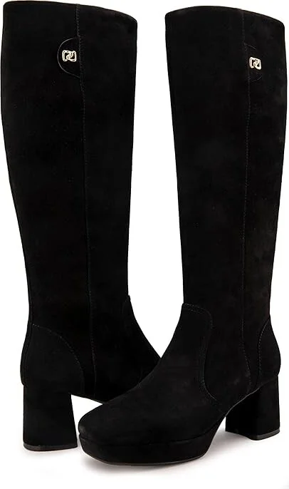 Aerosoles Sydney Women's Boots Black Suede : 7 B - Medium, Leather/Suede
