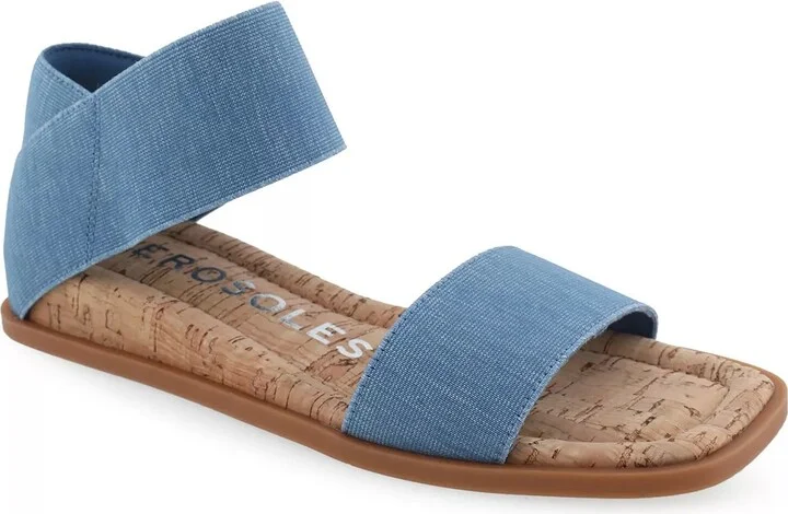 Denim Blue/Cork Wedge