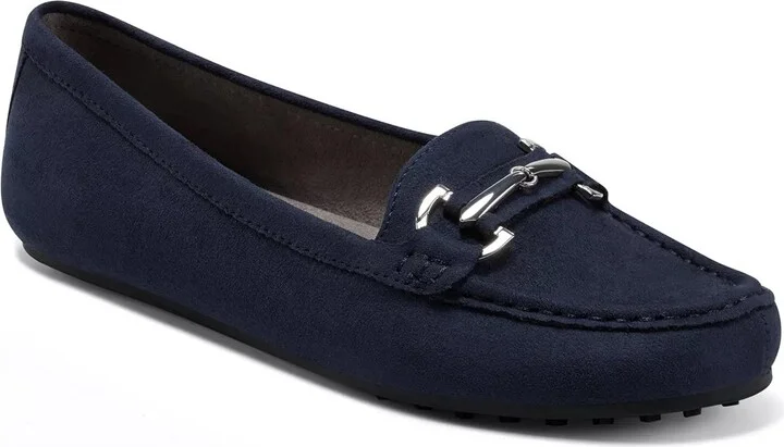 Navy Faux Suede