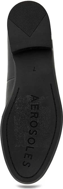 Aerosoles Wiera Women's Flat Shoes Black Leather : 6 B - Medium - Image 2