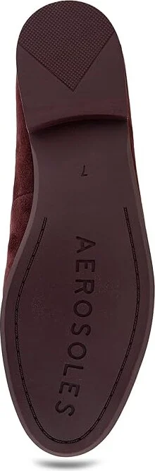 Aerosoles Wiera Women's Flat Shoes Deep Aubergine Suede : 10 B - Medium, Leather - Image 2