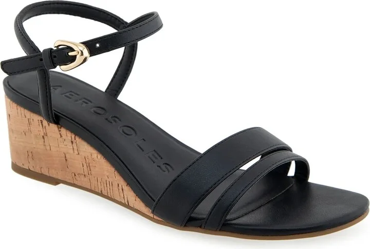 Black/Cork Wedge