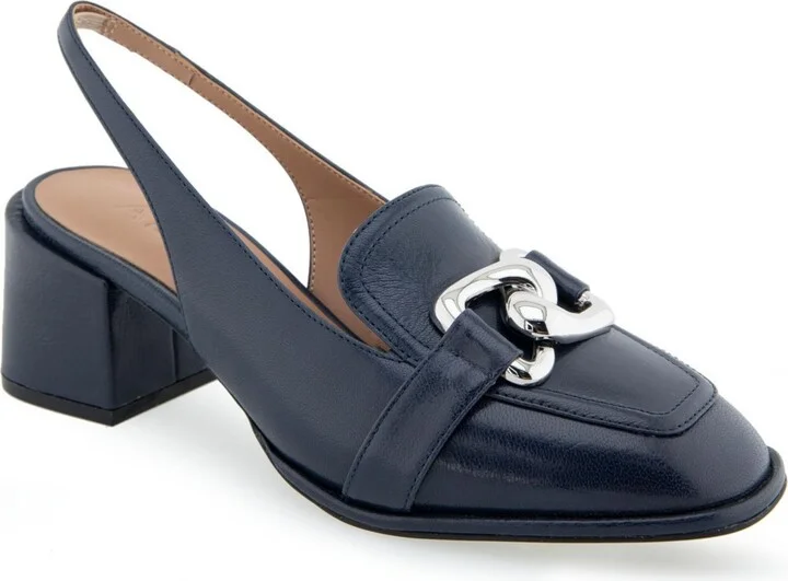 Navy Leather