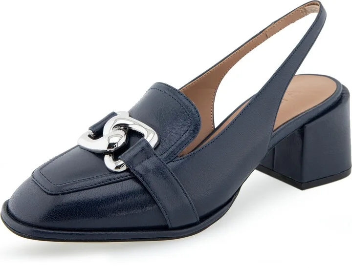 Navy Leather