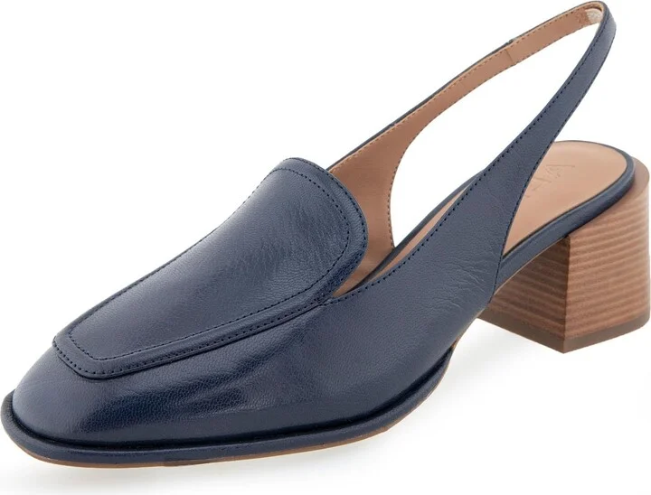 Navy Leather