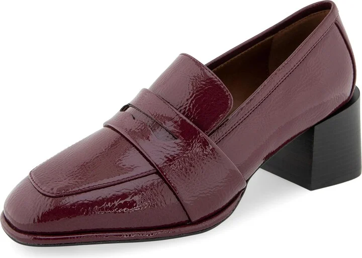 Burgundy Patent Faux Leather