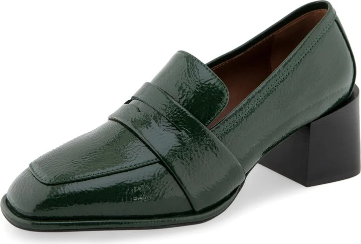 Fir Green Patent Faux Leather