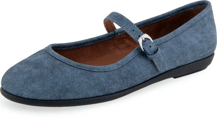 Blue Jean Textured Denim Faux Leather