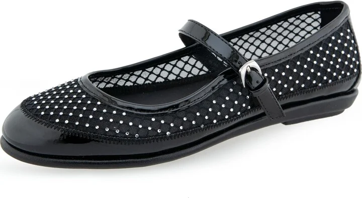 Crystal/Black Mesh Fabric