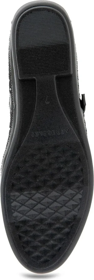 Aerosoles Women's Baylee Round Toe Mary Jane Flats - Crystal/Black Mesh Fabric - Image 5
