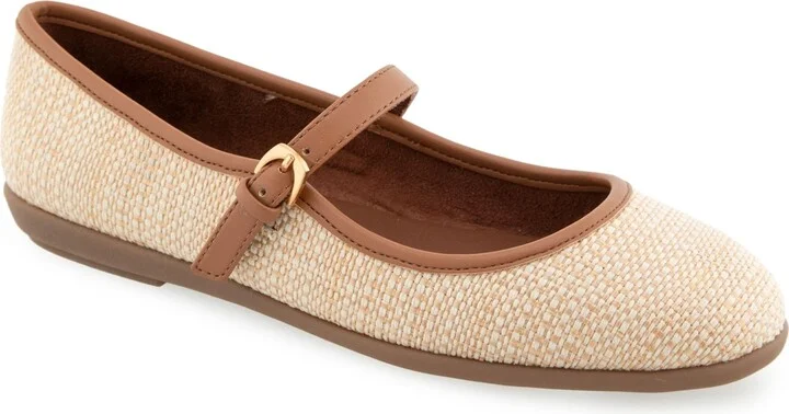 Natural Raffia,tan Faux Leather