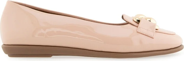 Aerosoles Women's Bell Almond Toe Ballet Flats - Gold/Tan Faux Leather - Image 7