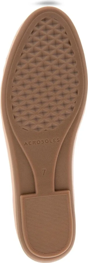 Aerosoles Women's Bell Almond Toe Ballet Flats - Gold/Tan Faux Leather - Image 10