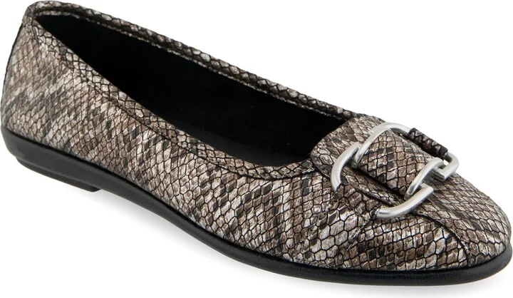 Bronze Snake Print Faux Leather - Polyur