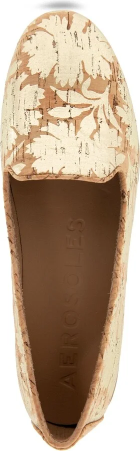 Aerosoles Women's Betunia Almond Toe Loafer Flats - Natural/Gold Metallic - Image 4
